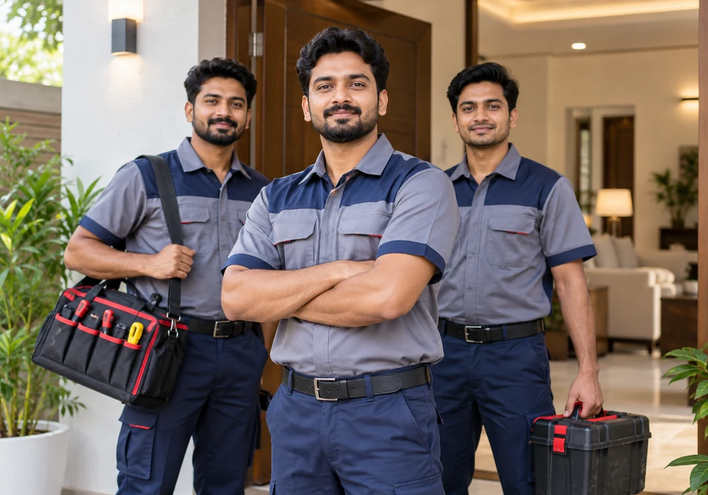 Team of professional appliance service technicians